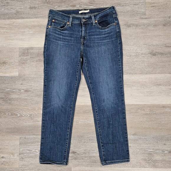 Levi’s Boyfriend Jeans Women’s 28x27 Medium Wash Stretch Denim - Picture 1 of 8